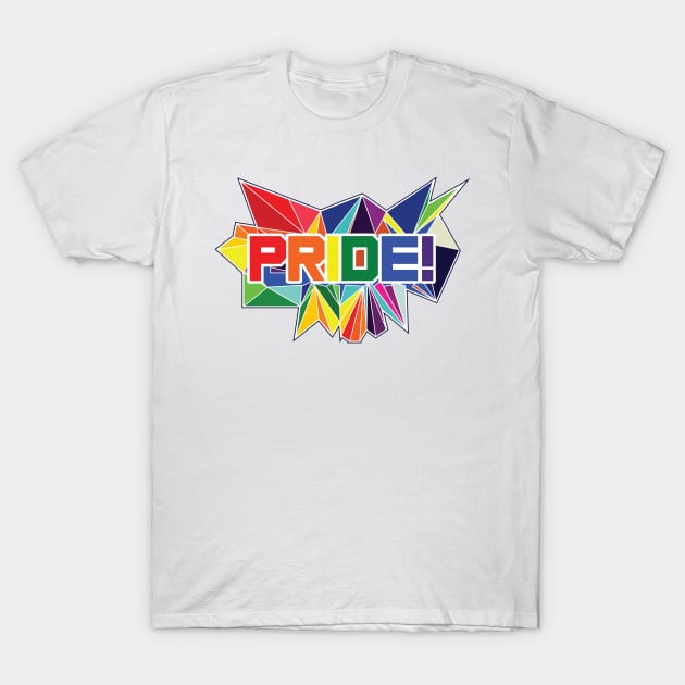 Pride! (LBGTQ Pride) T-Shirt by damienmayfield.com